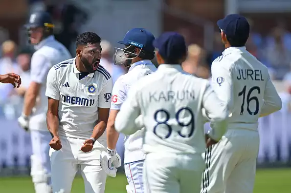 Siraj fined for aggressive celebration