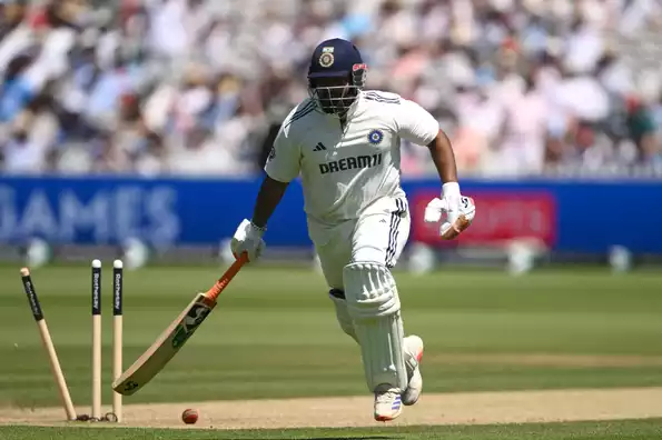 Rishabh Pant's unfortunate run-out at Lord's