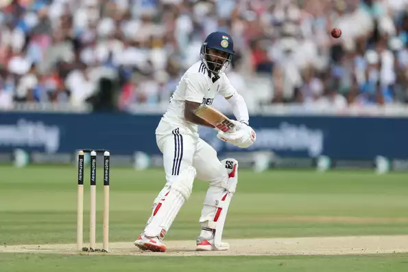 Nitish Reddy in action during a previous Test match.