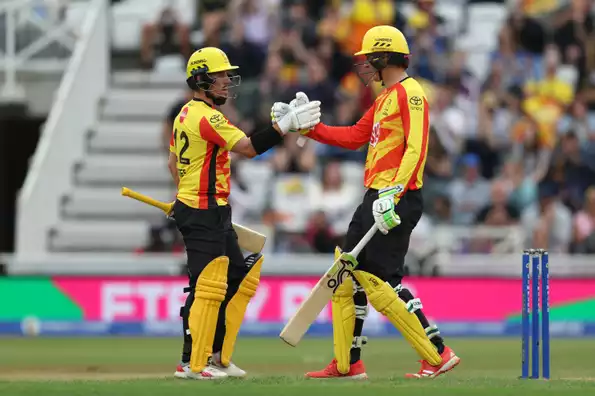 Banton and Moores shared a 76-run stand. 