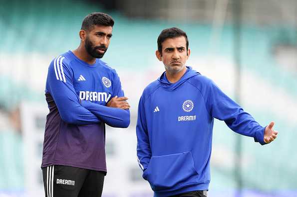 Jasprit Bumrah during a rest period